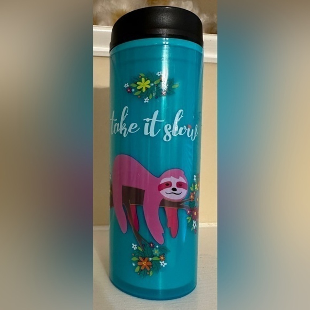 NEW “Take It Slow” Sloth Cup – Hot & Cold Beverages